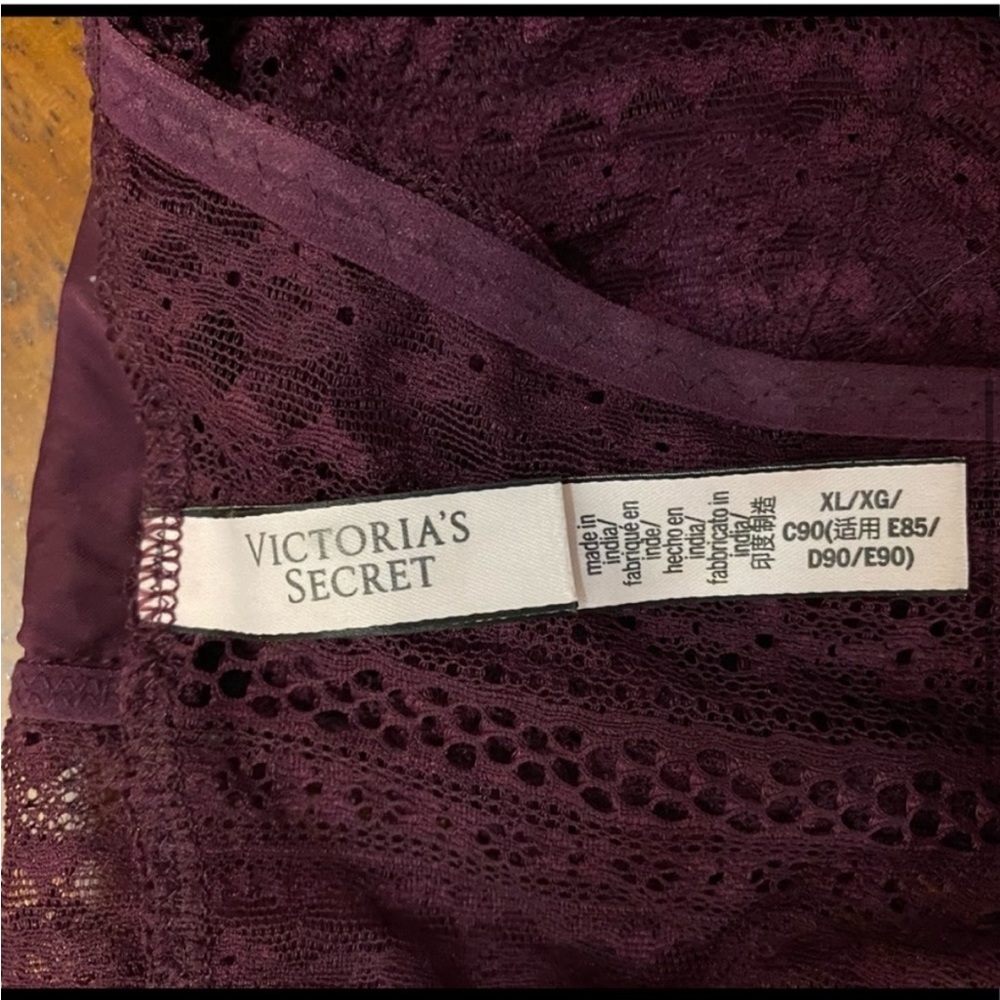 Victoria’s Secret•XL•Berry Sweet Cabernet Racerback Lace Bralette - Picture 5 of 12
